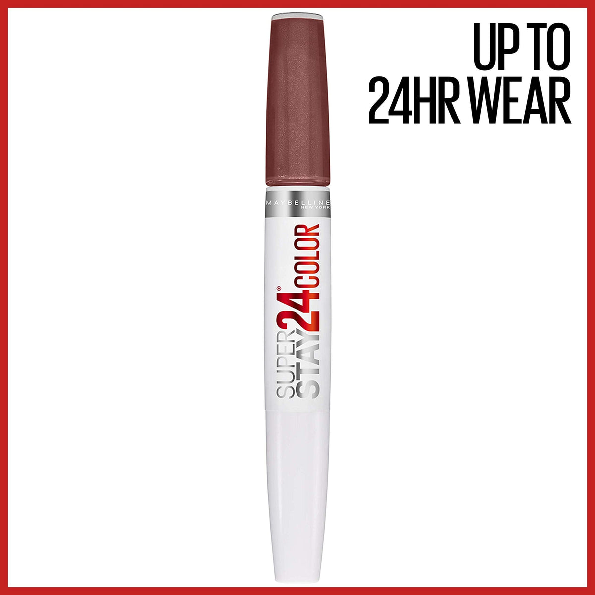 Maybelline Super Stay 24, 2-Step Liquid Lipstick Makeup, Long Lasting Highly Pigmented Color with Moisturizing Balm, Constant Cocoa, Brown, 1 Count Beauty & Personal Care MAYBELLINE