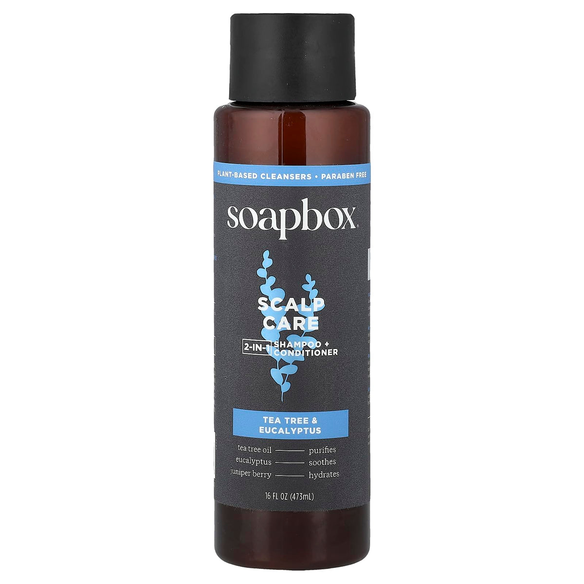 Soapbox Scalp Care, 2-In-1 Shampoo + Conditioner, Tea Tree & Eucalyptus, 16 fl oz (473 ml)