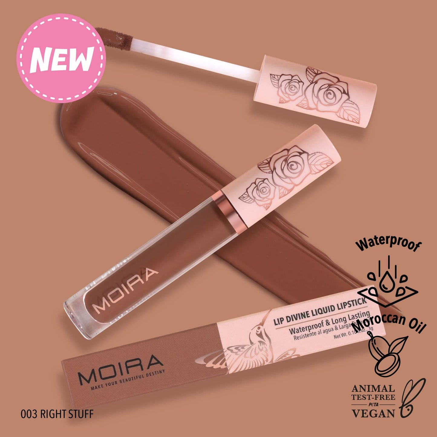 Moira Lip Divine Liquid Lipstick (003, Right Stuff) Beauty & Personal Care Moira