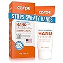 Carpe Sweat Absorbing Hand Lotion, A dermatologist-recommended smooth lotion that helps stop hand sweat, Great for hyperhidrosis (Original Eucalyptus) Beauty & Personal Care Carpe