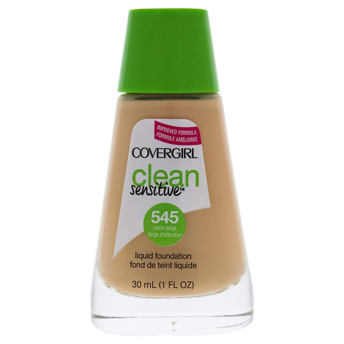 COVERGIRL Clean Sensitive Skin Liquid Foundation Warm Beige, 1 oz (packaging may vary) Beauty & Personal Care COVERGIRL