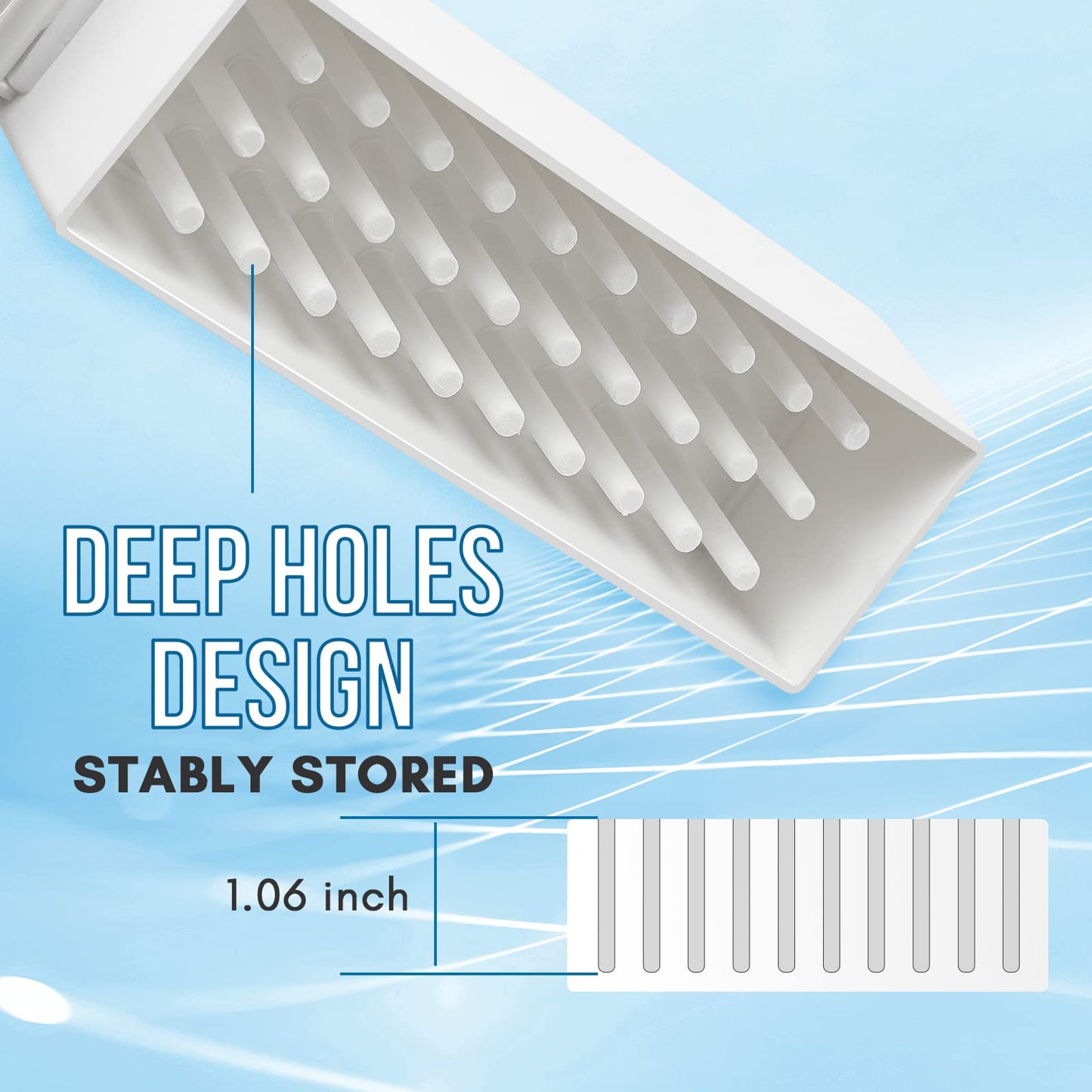 Makartt Nail Drill Bits Holder,Dustproof Stand Displayer Organizer Container Case 30 Holes drill bit holder nail tech Professional Nail art Tools(Not Beauty & Personal Care Makartt