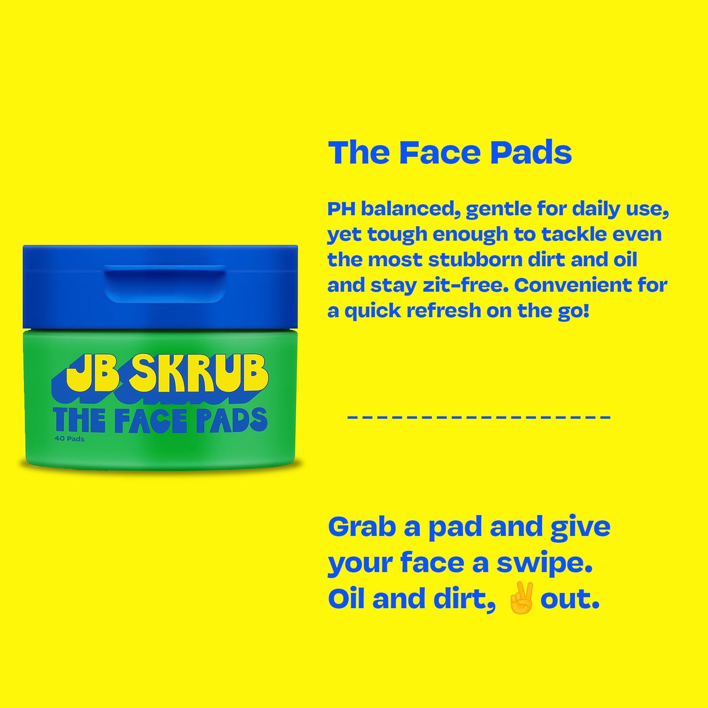 JB SKRUB Boys Face Pads & Wipes for Kids, Tweens & Teens‚ 40-Count Acne Cleansing Pads with Niacinamide & Aloe Vera‚ 3-Pack Beauty and Personal Care JB SKRUB