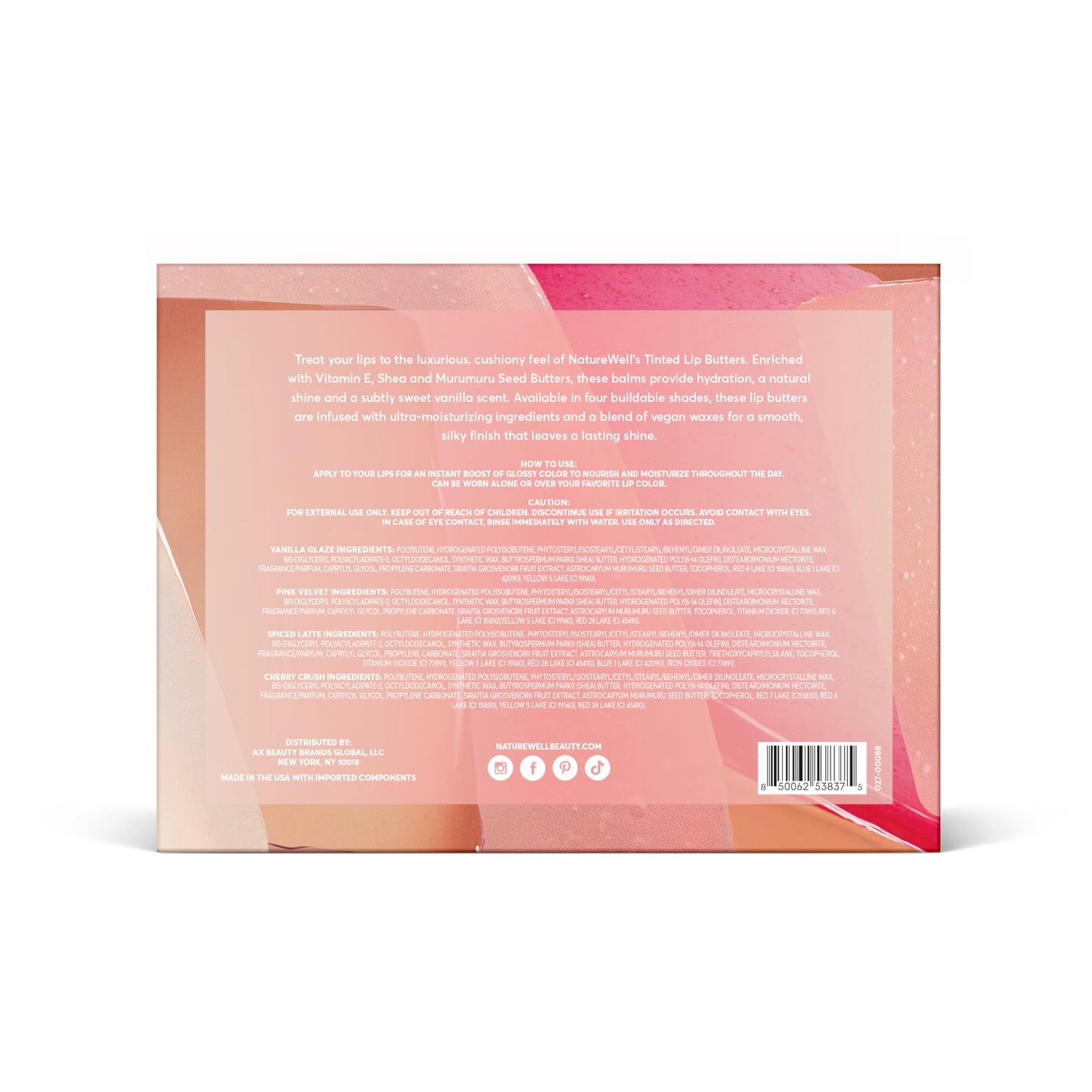 NATURE WELL Tinted Lip Butter Variety Pack, Shear & Subtle Tinted Moisturizing Balms, Vanilla Scented, Lightweight & Non-Greasy, Vitamin E, Shea Beauty & Personal Care NATURE WELL