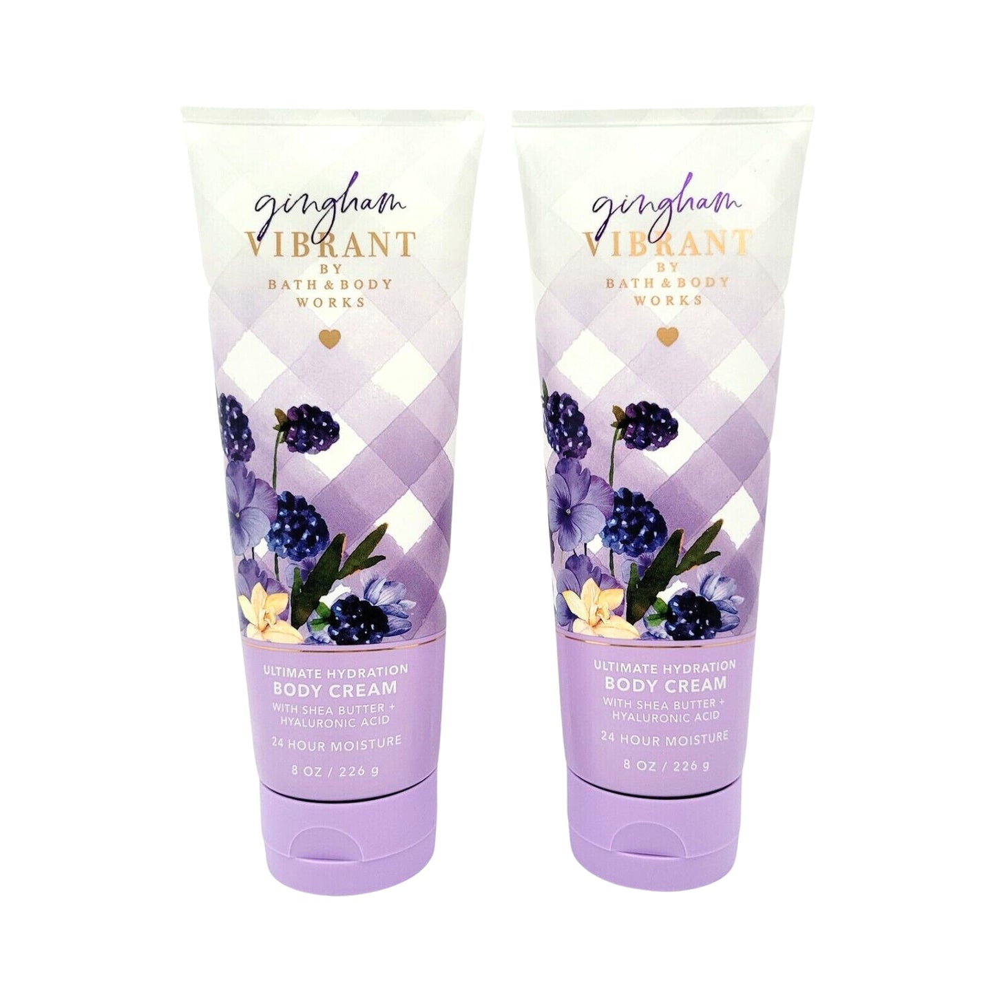 Bath & Body Works Ultimate Hydration Body Cream (Gingham Vibrant), 8.00 Ounce (Pack of 2) Beauty & Personal Care Bath & Body Works