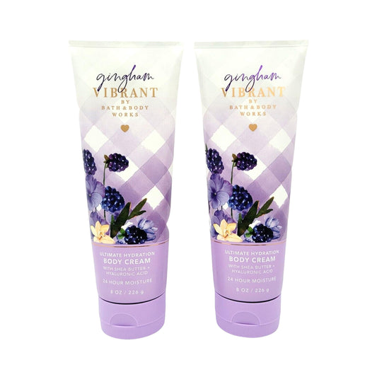 Bath & Body Works Ultimate Hydration Body Cream (Gingham Vibrant), 8.00 Ounce (Pack of 2) Beauty & Personal Care Bath & Body Works