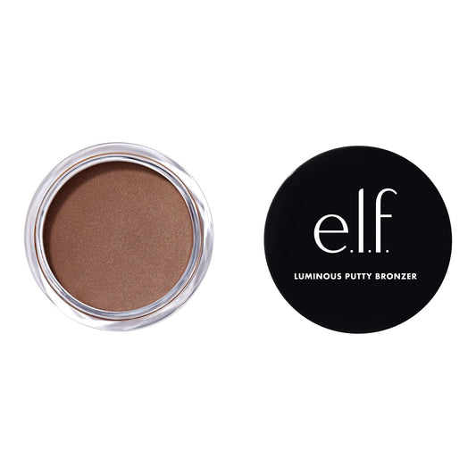 e.l.f. Luminous Putty Bronzer, Lightweight Putty-to-Powder Bronzer For A Radiant, Glowing Finish, Highly Pigmented, Vegan , Get Glowing Beauty & Personal Care e.l.f.