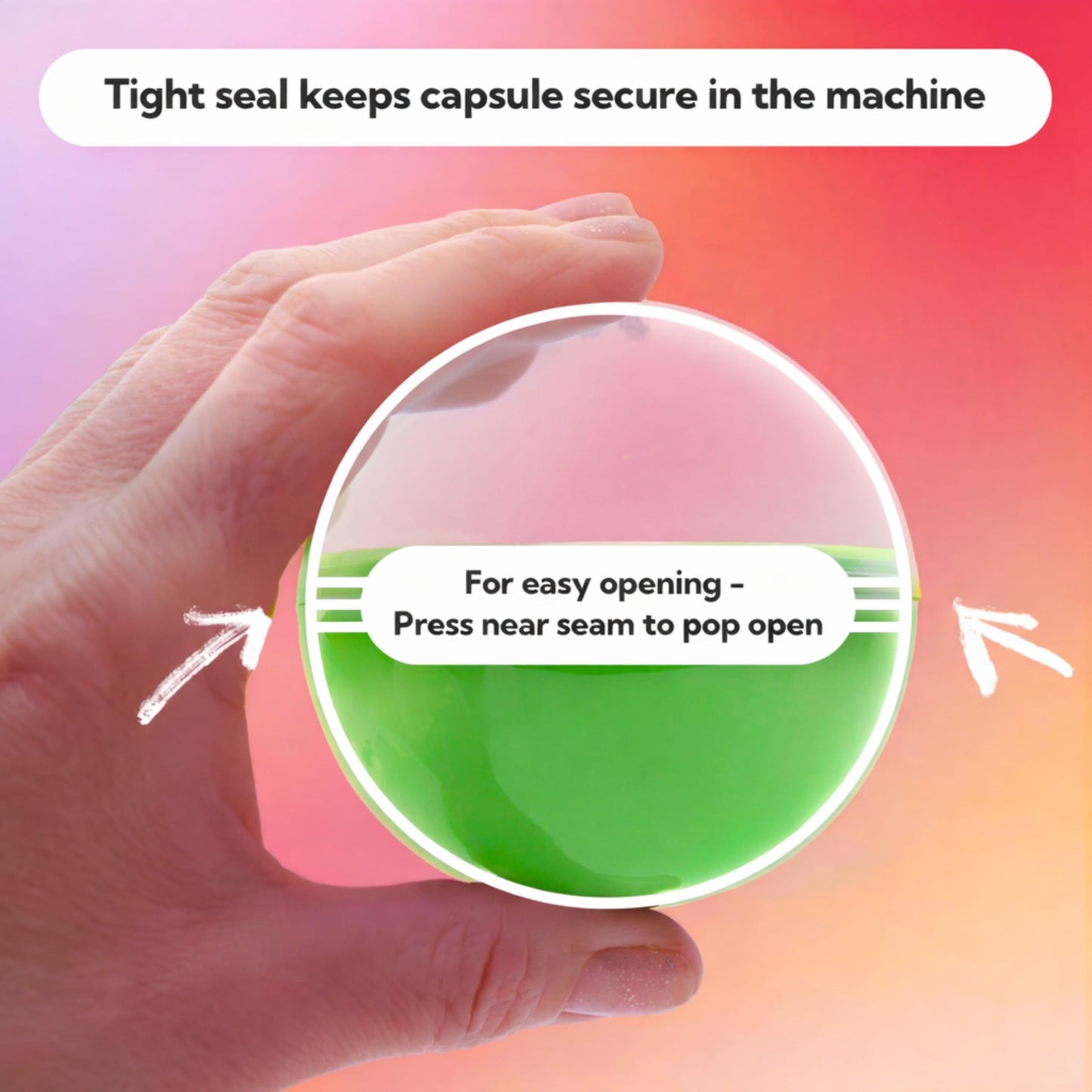 Entervending Vending Machine Capsules - 3" Empty GREEN Plastic Capsules - Toy Capsule - 14 Round Large Easter Eggs - Bath Bombs Molds - Party Favors Beauty and Personal Care Entervending