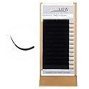 LASHVIEW D Curl 11mm Silk Mink Fake Eyelash Extensions 0.20 Thickness Natural Thick Lashes Semi-Permanent Individual Eyelashes Application Beauty & Personal Care LASHVIEW