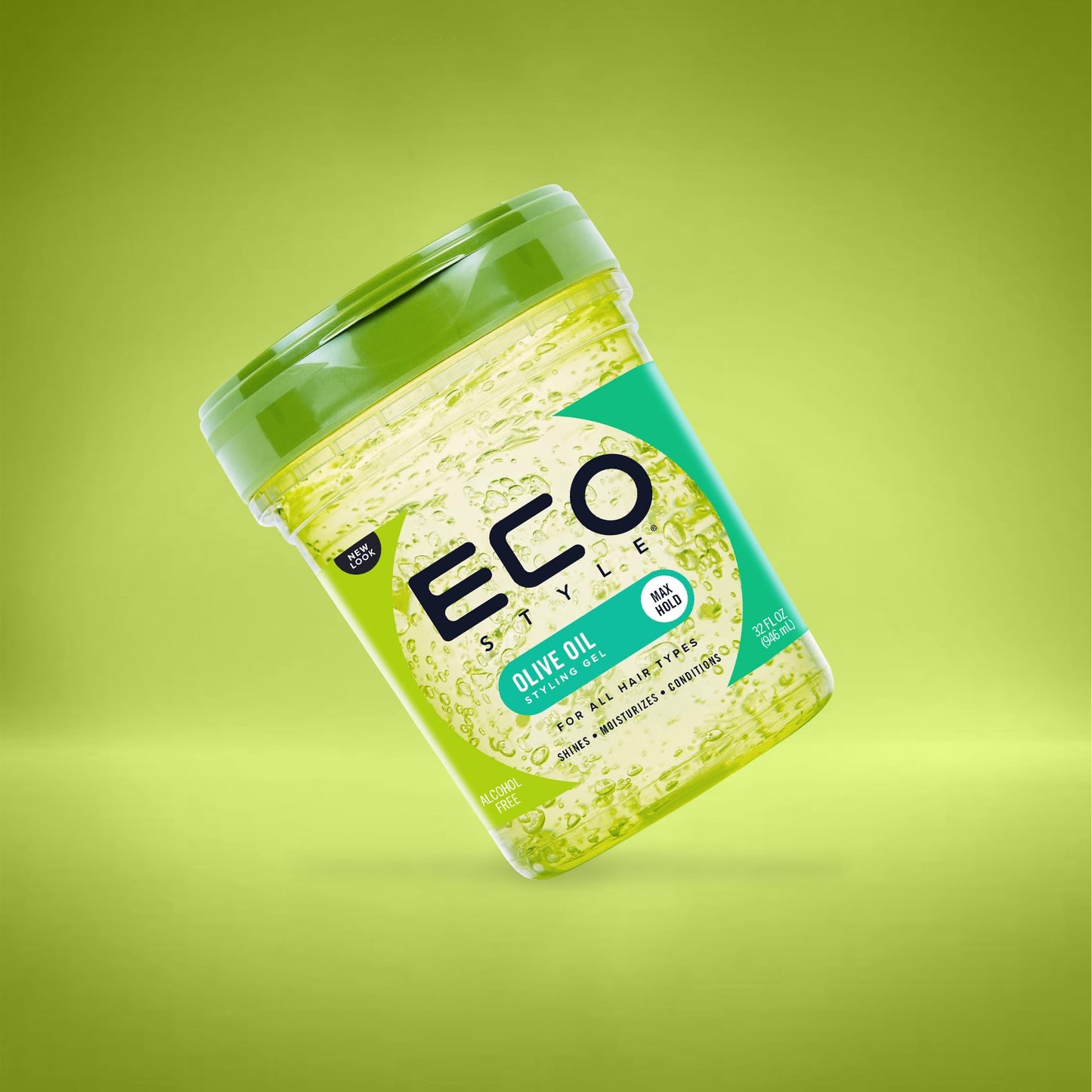 Ecoco Eco Style Gel Olive Oil - 100% Pure Olive Oil - Adds Shine And Tames Split Ends - Weightless Style - Nourishes And Repairs - Adds Moisture Beauty & Personal Care Eco Style