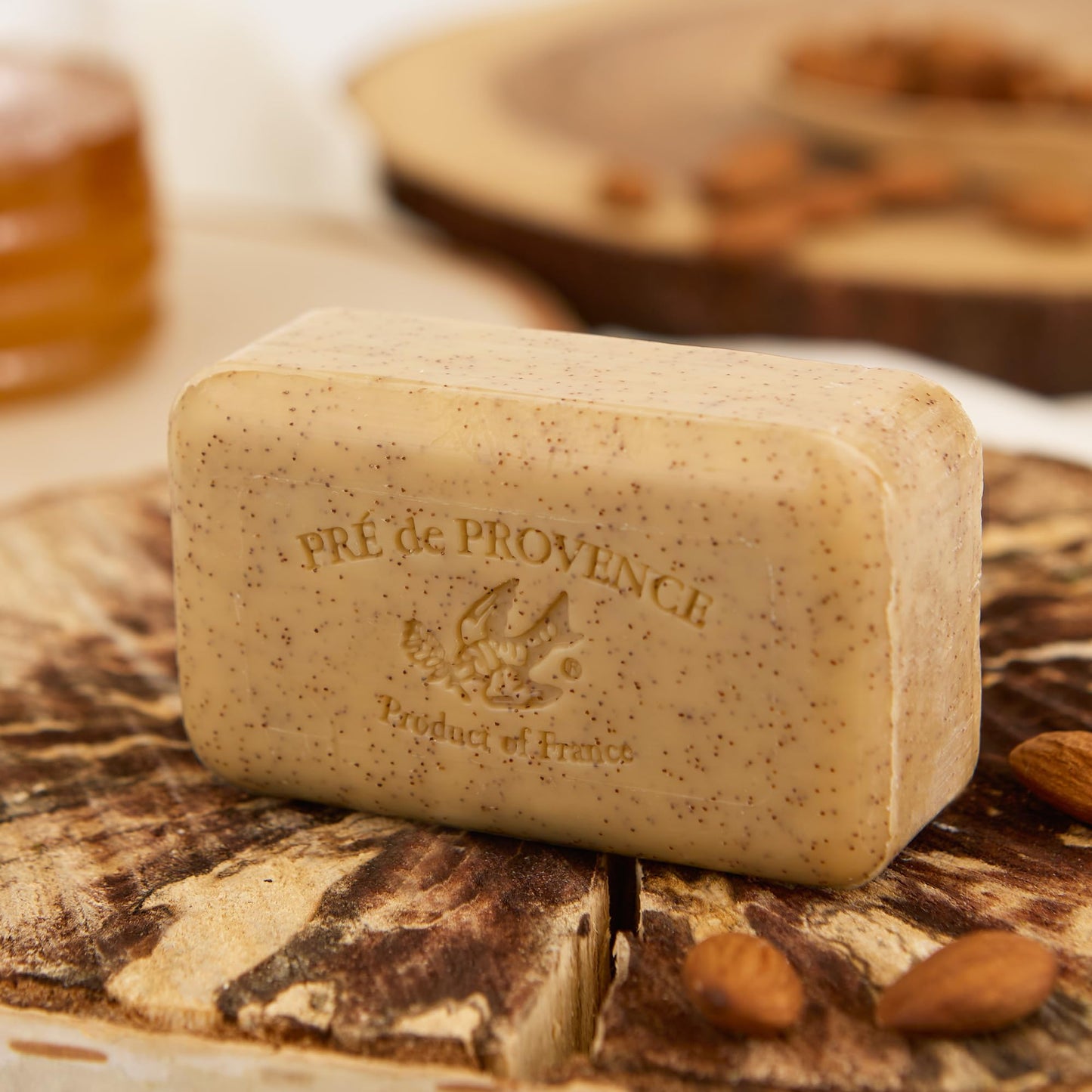 Pre de Provence Artisanal French Moisturizing Soap Bar, Shea Butter Enriched, Quad Milled for Long Lasting Rich Smooth Lather, 5.3 Ounce, Honey Almond Beauty & Personal Care Pre de Provence
