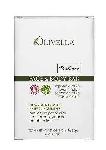 Olivella Face and Body Bar, Verbena, 5.29 Ounce Beauty & Personal Care Olivella