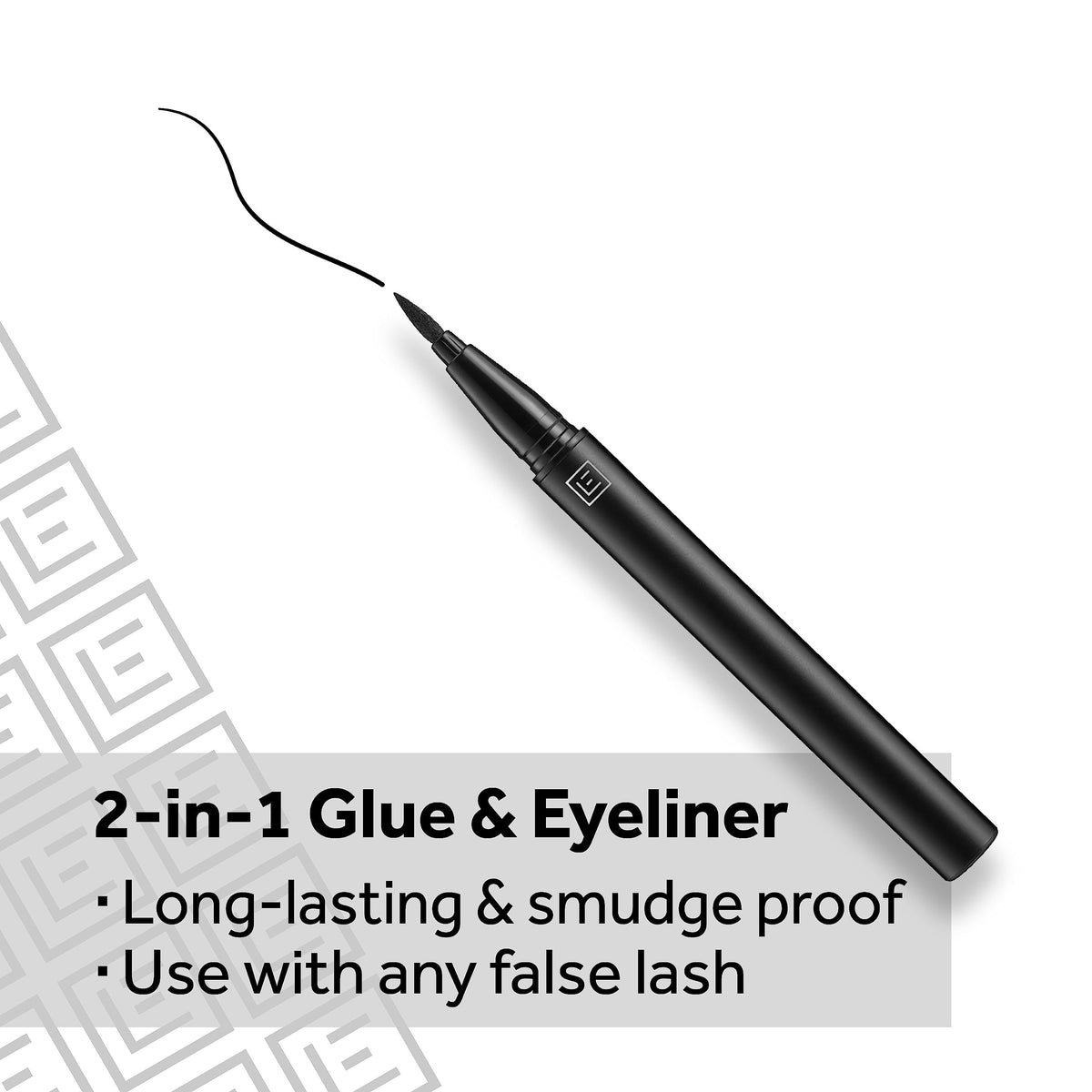 Eylure Line & Lash Kit, 2-in-1 Lash Black Glue Eyeliner and False Lashes, Faux Mink Wispy Beauty & Personal Care Eylure