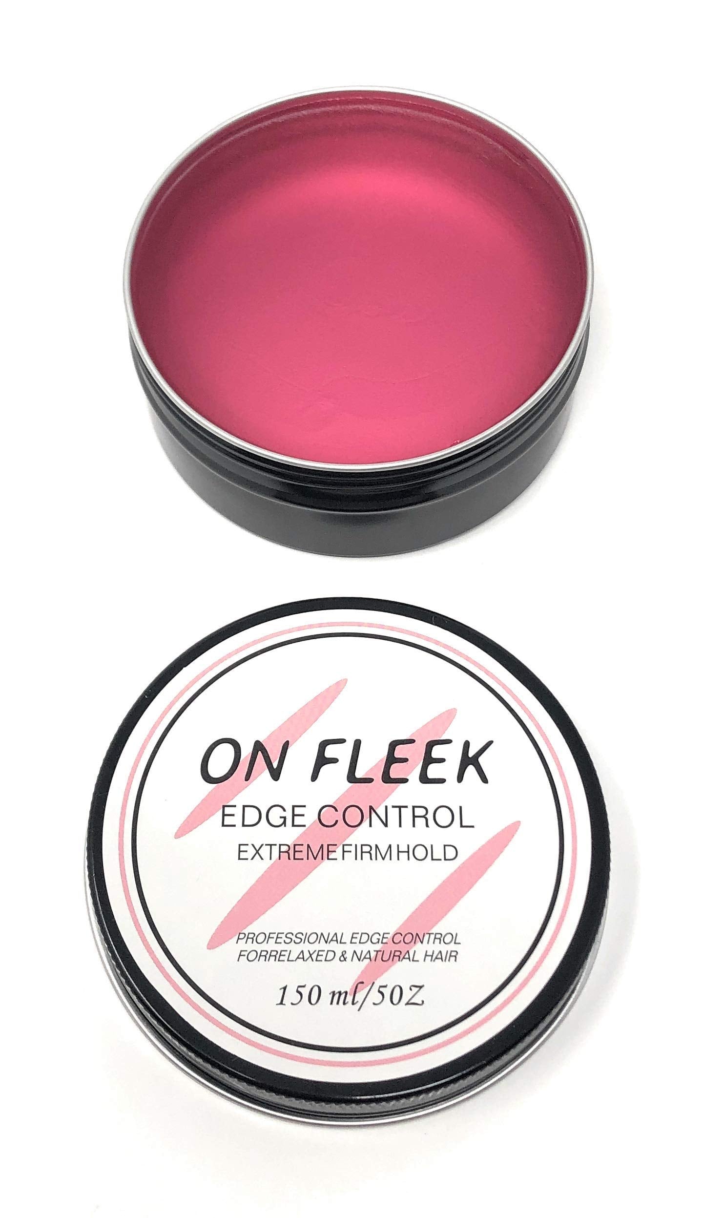 ON FLEEK Edge Control Extreme Firm Hold Professional Edge Control for Relaxed and Natural Hair, Made with Coconut Oil, Jojoba Oil, Shea Butter, 5 Beauty & Personal Care ON FLEEK