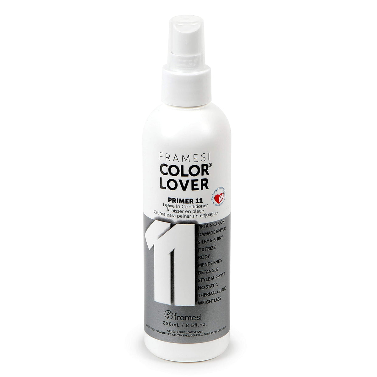 Framesi Color Lover Primer 11 Leave In Conditioner, 8.5 fl oz, Heat Protectant Spray for Hair, Color Treated Hair Beauty & Personal Care FRAMESI