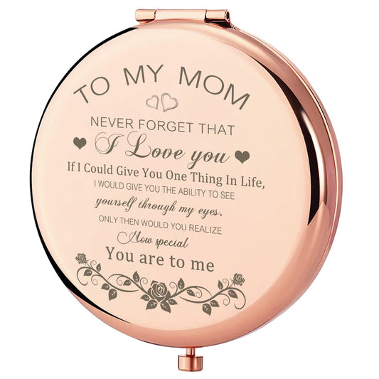 GAOLZIUY Compact Mirror Gifts for Mom, Rose Gold Compact Mirror for Mother, Birthday Gifts for Women from Daughter or Son for Mom Birthday, Mothers Beauty & Personal Care GAOLZIUY