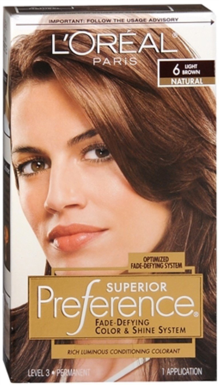 L’Oreal ParisSuperior Preference - 6 Light Brown (Natural) 1 Each Beauty & Personal Care L'Oreal Paris