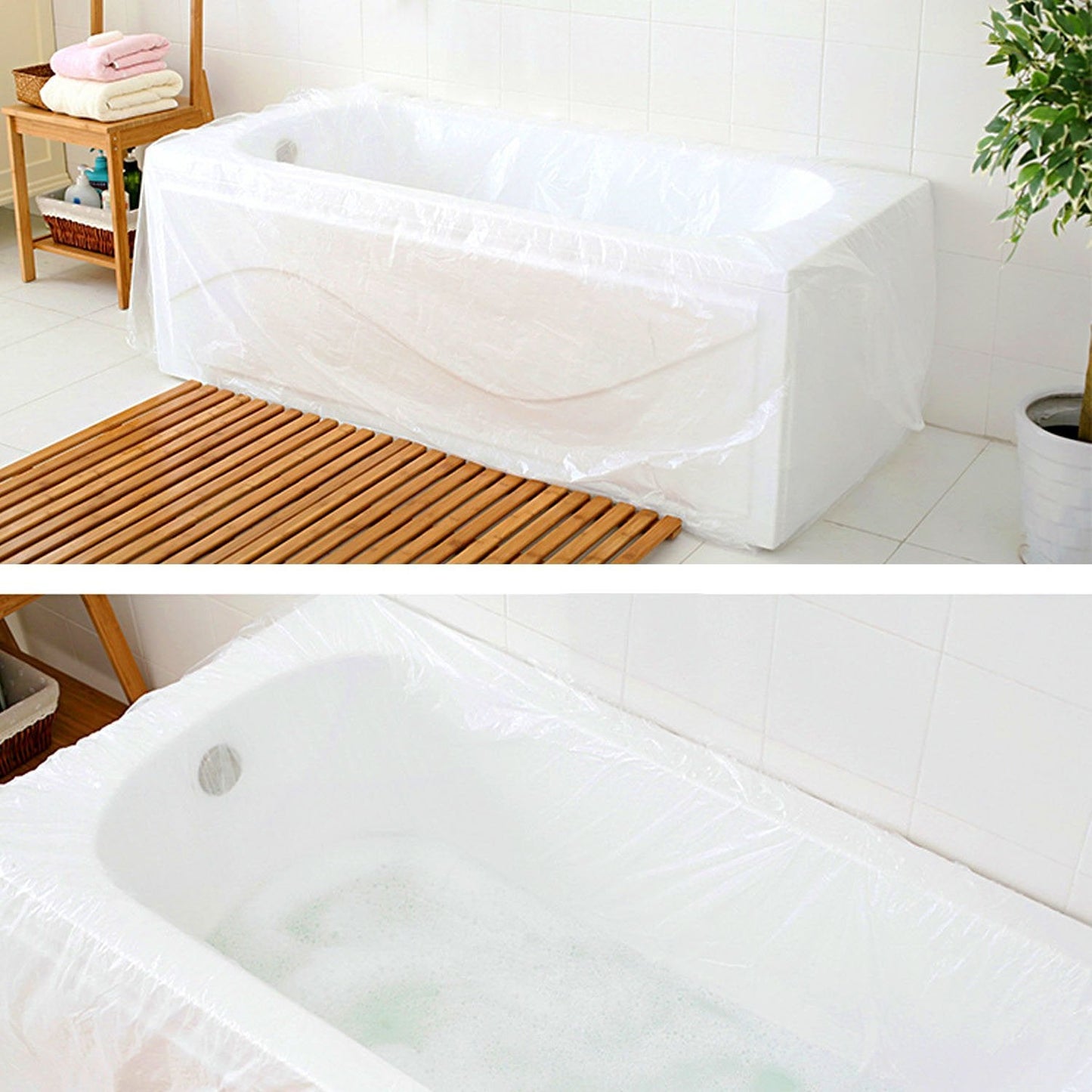TFY Ultra Large Disposable Film Bathtub Bag for Salon, Household and Hotel Bath Tubs (78 inch x 47 inch) - 5 Pieces Beauty & Personal Care TFY