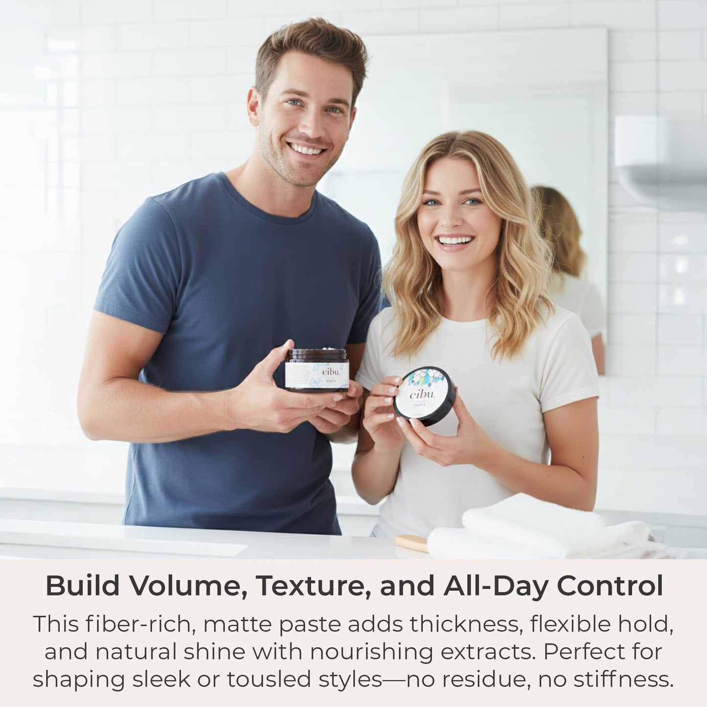 CIBU Fiber Paste - Nutrient Rich Hair Styling Paste for Men and Women - Versatile Volumizing and Fibre Rich - 4oz Beauty & Personal Care CIBU