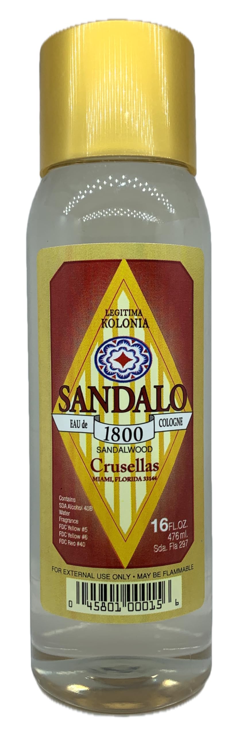 Crusellas Legitima Kolonia 1800 Sandalo (Sandalwood) Splash Cologne 16 Fl. Oz. Beauty & Personal Care Crusellas