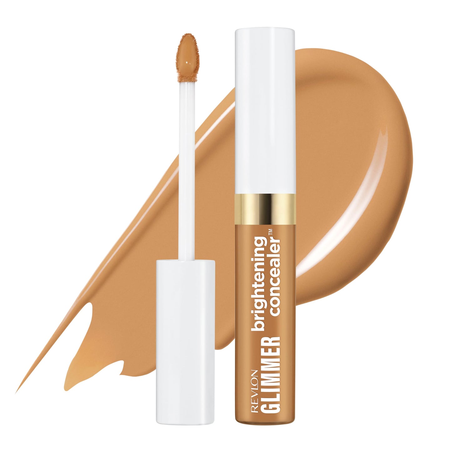 Revlon Glimmer Brightening Concealer, Liquid Under Eye Makeup, Made with Caffeine, Vitamin C, & Stevioside, 155, 0.3 fl oz Beauty & Personal Care REVLON