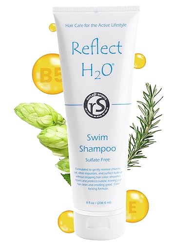 Reflect H?O Swim Shampoo - Sulfate-Free Copper & Chlorine Hair Protection with Keratin, Vitamin E & B5 for Green Hair & Fading - Chlorine Removal Beauty & Personal Care Reflect Sports