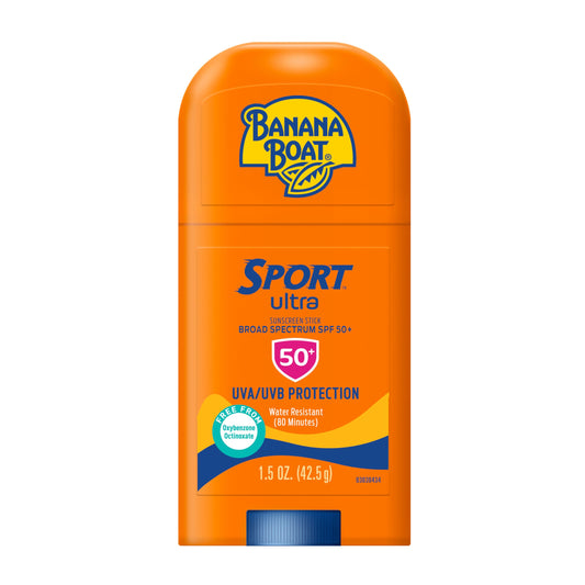 Banana Boat Sport Ultra Sunscreen Stick SPF 50, 1.5oz | Travel Size Sunscreen, Mini SPF Stick Sunblock, Oxybenzone Free, 1.5oz Beauty & Personal Care Banana Boat