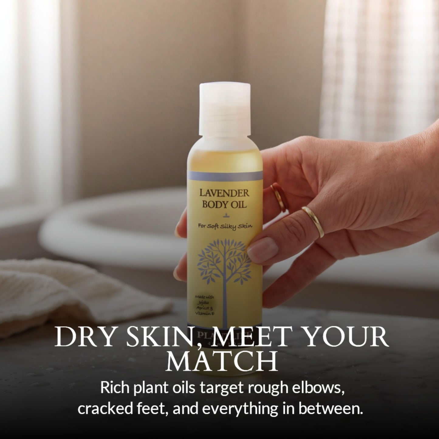 Plantlife Lavender Body Oil - Moisturizing Natural Body Oil for All Skin Types - Nourishing Dry Skin and Making It Feel Soft and Silky for Women & Men Beauty and Personal Care Plantlife