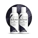 Adore Semi Permanent Hair Color (125 Purple Black) (2 Pack) | Vegan & Cruelty-Free Black Hair Dye | No Ammonia, No Peroxide, No Alcohol | 4 Fl Oz Beauty & Personal Care Adore