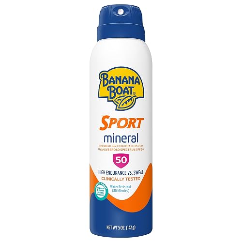 Banana Boat, Mineral Sport Sunscreen C-Spray SPF 50, 5 Ounce Beauty & Personal Care Banana Boat