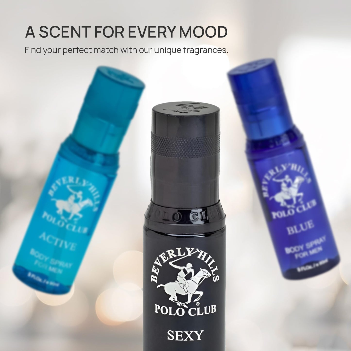 Beverly Hills Polo Club Men's Body Spray Collection Gift Set Featuring Luxury Designer Cologne Scents for Long Lasting Freshness Beauty & Personal Care Beverly Hills Polo Club