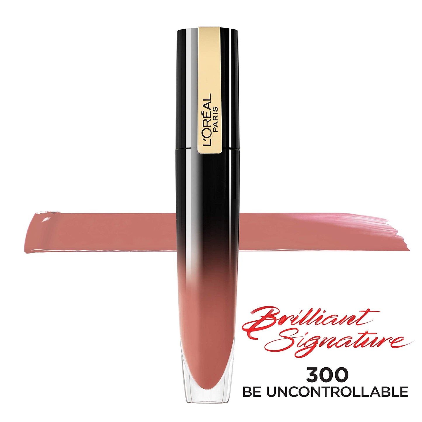 L'Oreal Paris Brilliant Signature Shiny Lip Stain Lipstick, Be Uncontrollable 0.21 Fl Oz. Beauty & Personal Care L'Oreal Paris