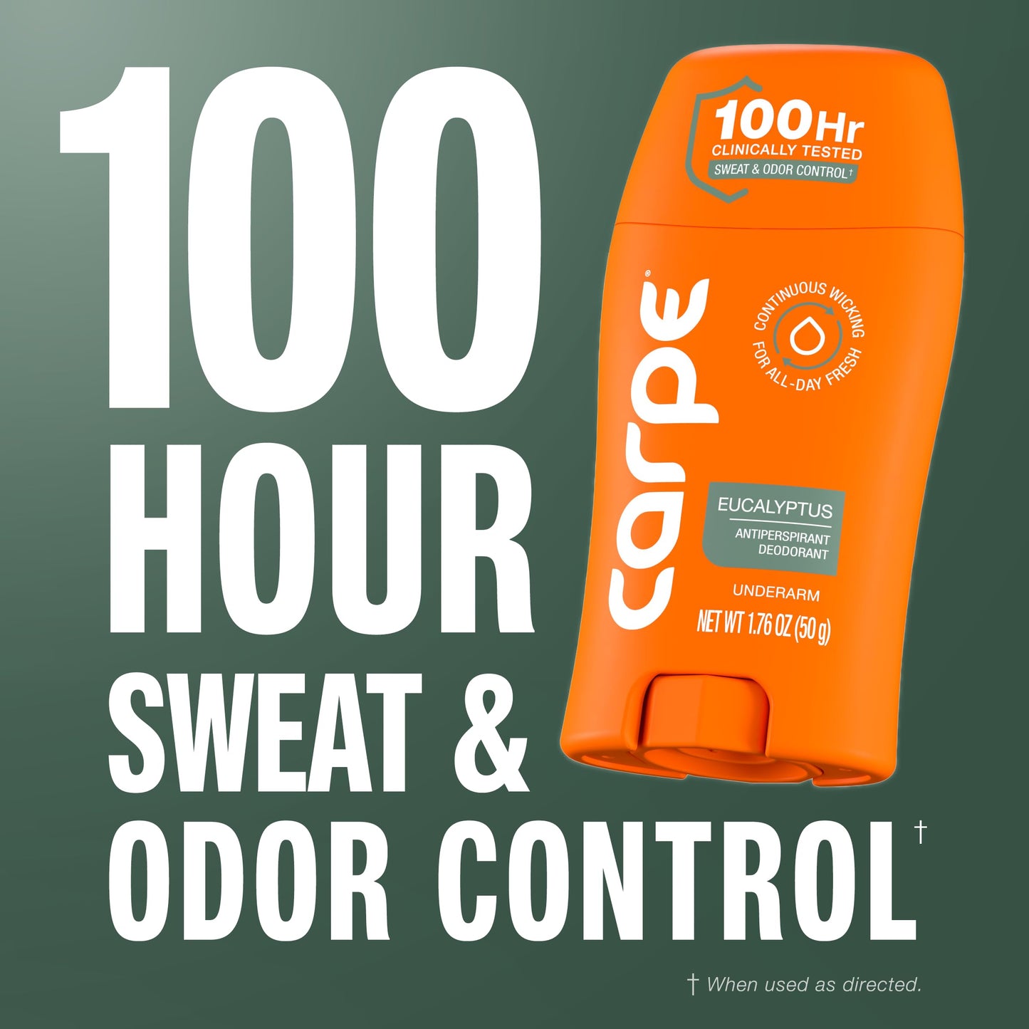Carpe Underarm Antiperspirant Deodorant for Women and Men - Antiperspirant Deodorant for Stinky, Sweaty Armpits - 100 Hour Clinically Tested Sweat Beauty and Personal Care Carpe