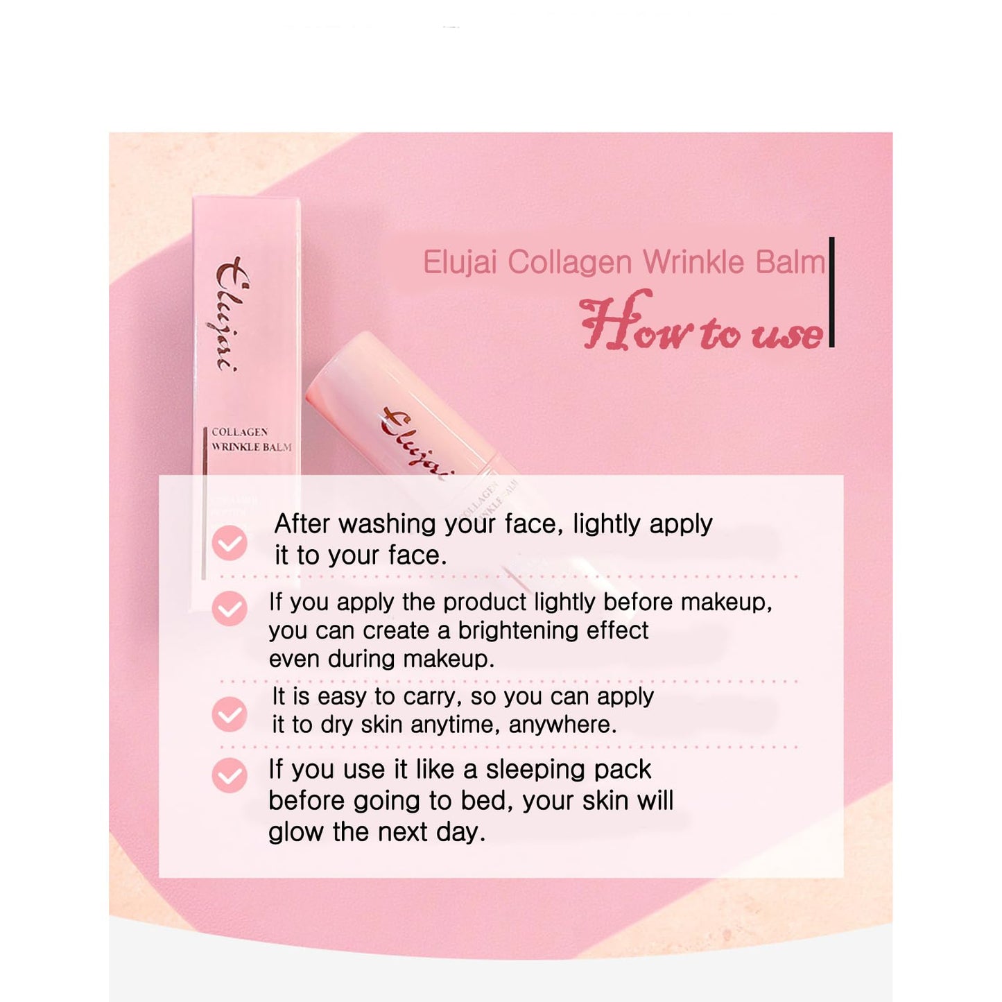 priming water Hydrating Balm for Moisturizing Skin Care, For Elujai Collagen Multi Balm Wrinkle Stick, (0.35 oz. /10g) Beauty & Personal Care priming water
