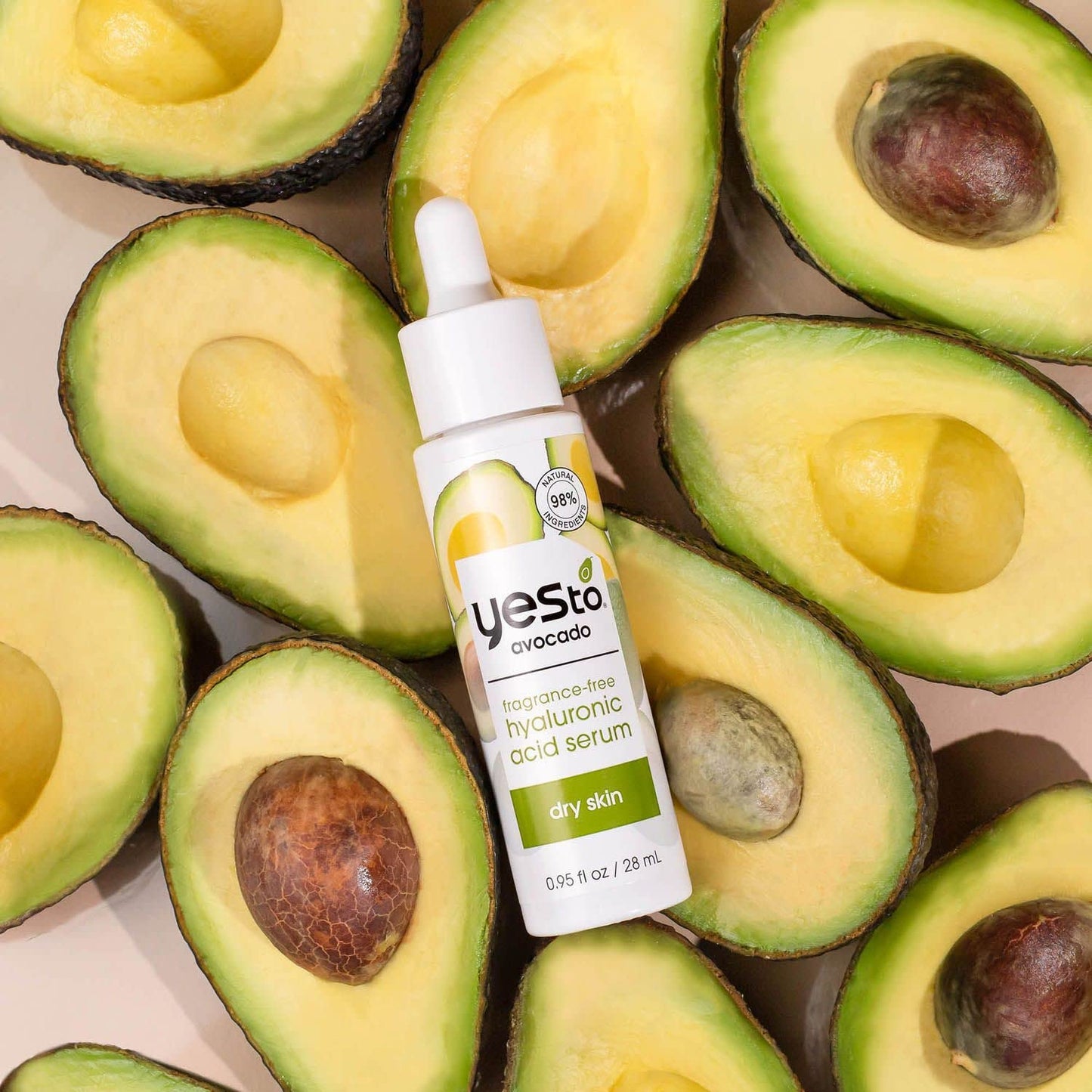 Yes To Avocado Fragrance-Free Hyaluronic Acid Serum, Deeply Nourishing Formula Helps Attract & Infuse Dry, Parched Skin With Moisture & Omega-3 Fatty Beauty & Personal Care Yes To