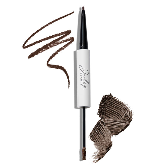 Julep Brow 101 Sculpting Pencil & Tinted Brow Gel, Dual-Ended, Dark Brown