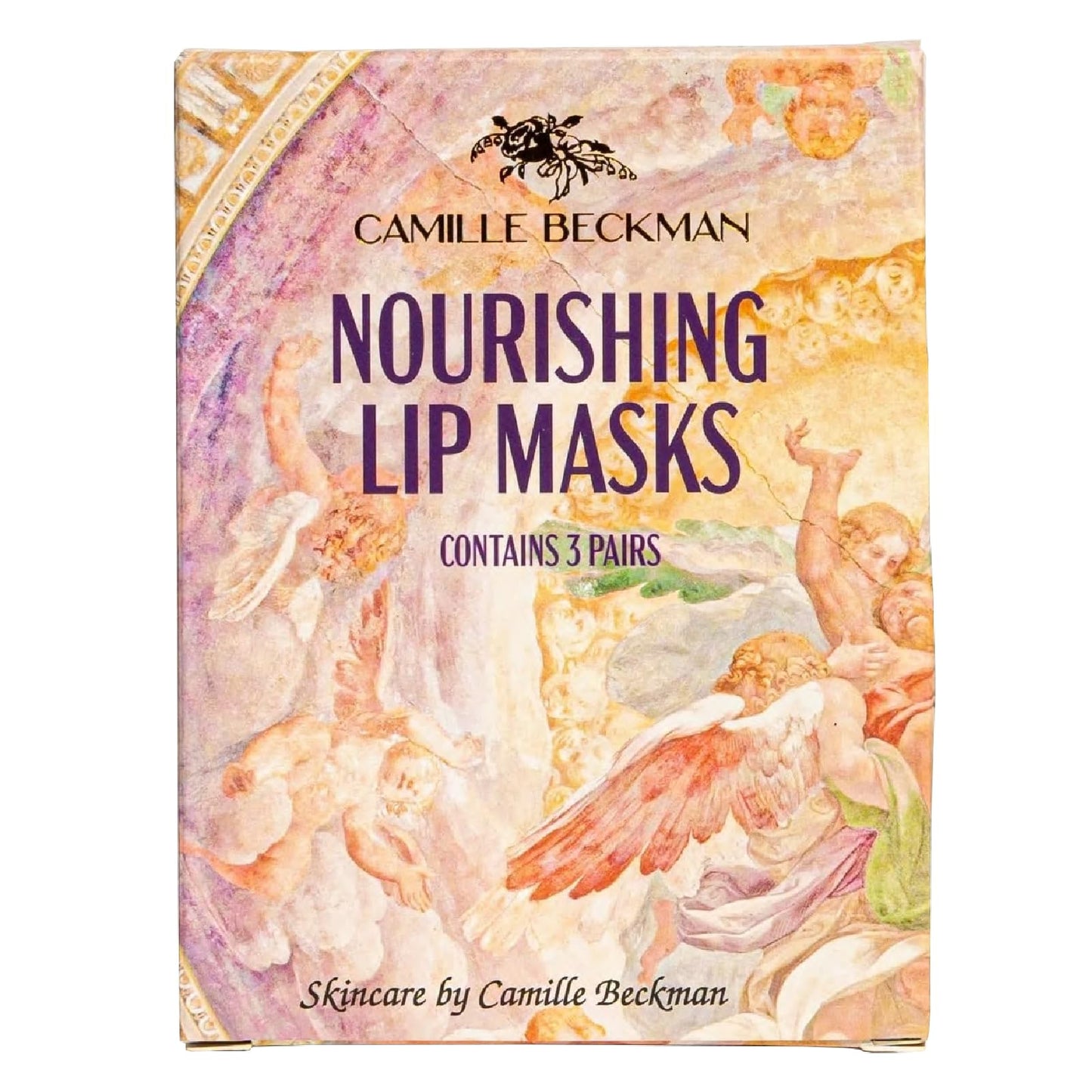 Camille Beckman Nourishing Collagen & Carob Lip Masks, Moisture-Locking Formula with Hyaluronic Acid, Set of 3 Treatments Beauty and Personal Care Camille Beckman