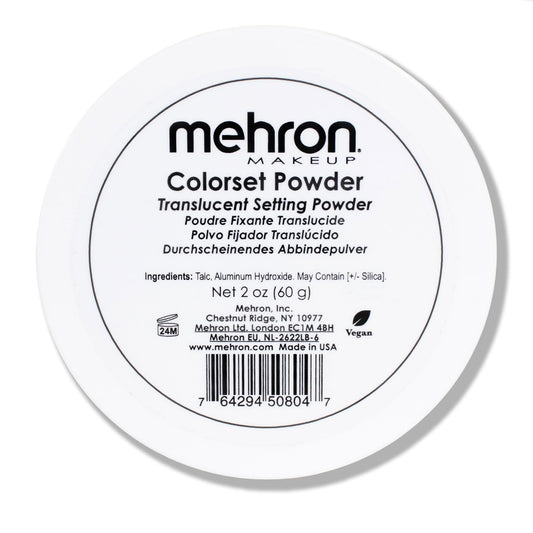 Mehron Makeup Colorset Powder | Translucent Setting Powder | Special Effects, Halloween, & Film 2 oz (60 g) Beauty & Personal Care Mehron