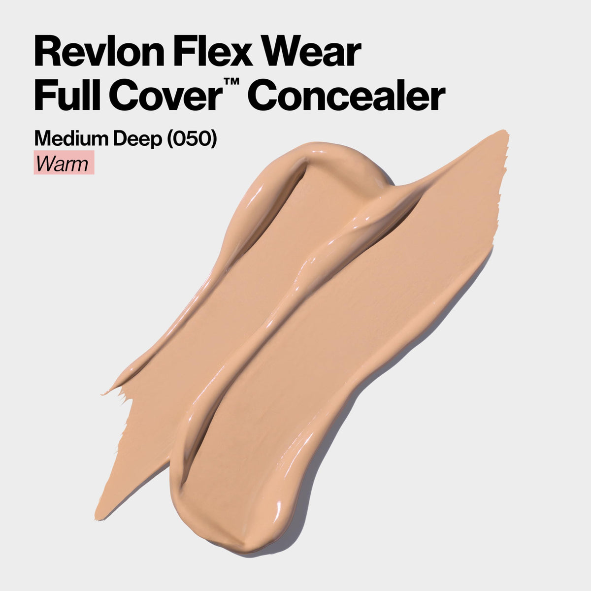 Revlon ColorStay Flex Wear, Full Cover Non-Creasing Concealer, Infused with Hyaluronic Acid & Vitamin E, Flexible Longwear, 050 Medium Deep, 0.34 Fl Beauty & Personal Care REVLON
