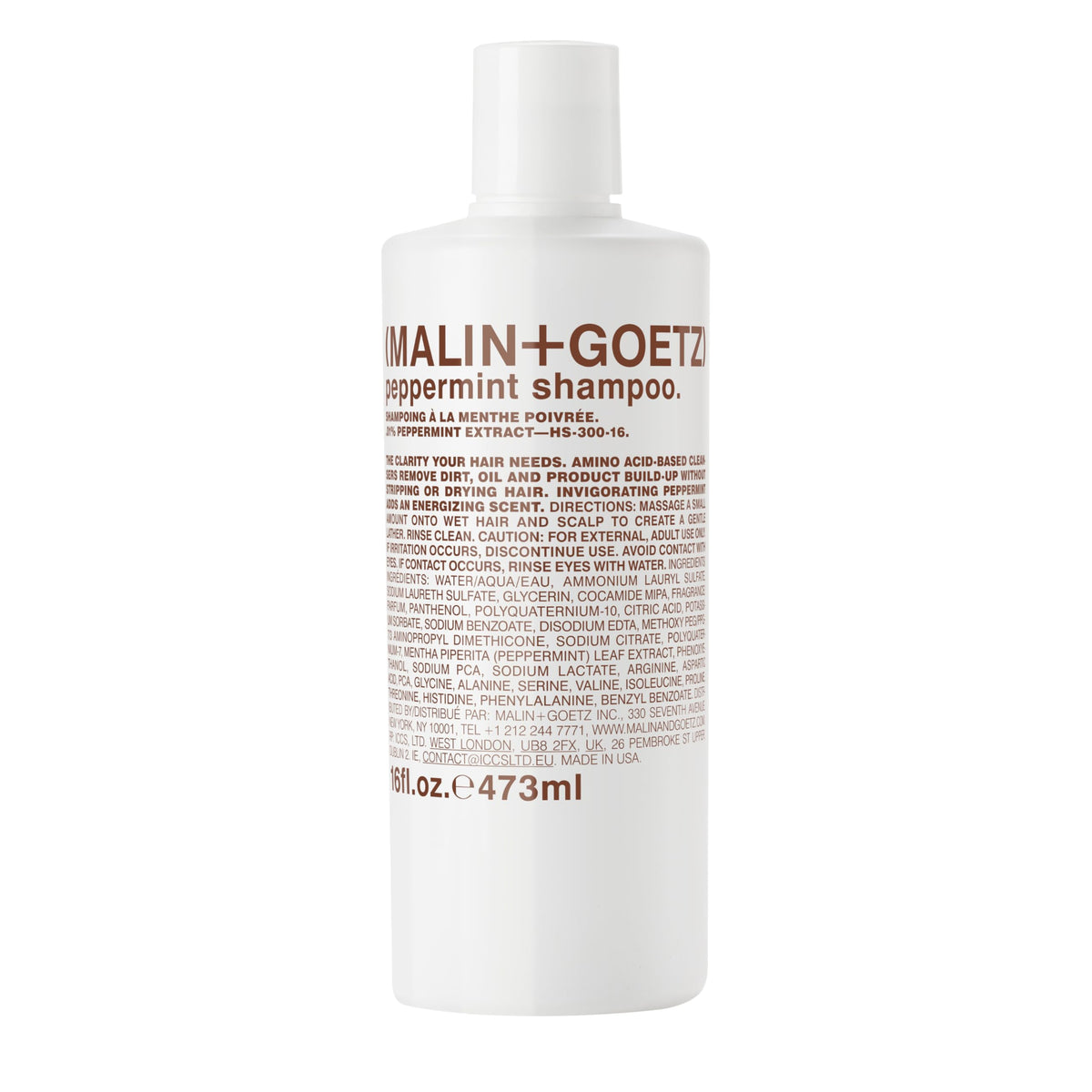 Malin + Goetz Peppermint Shampoo, 16 Fl. Oz. - Men & Women Clarifying Shampoo, Natural Hair Shampoo to Cleanse & Hydrate, Scalp Shampoo Treatment Beauty & Personal Care MALIN+GOETZ