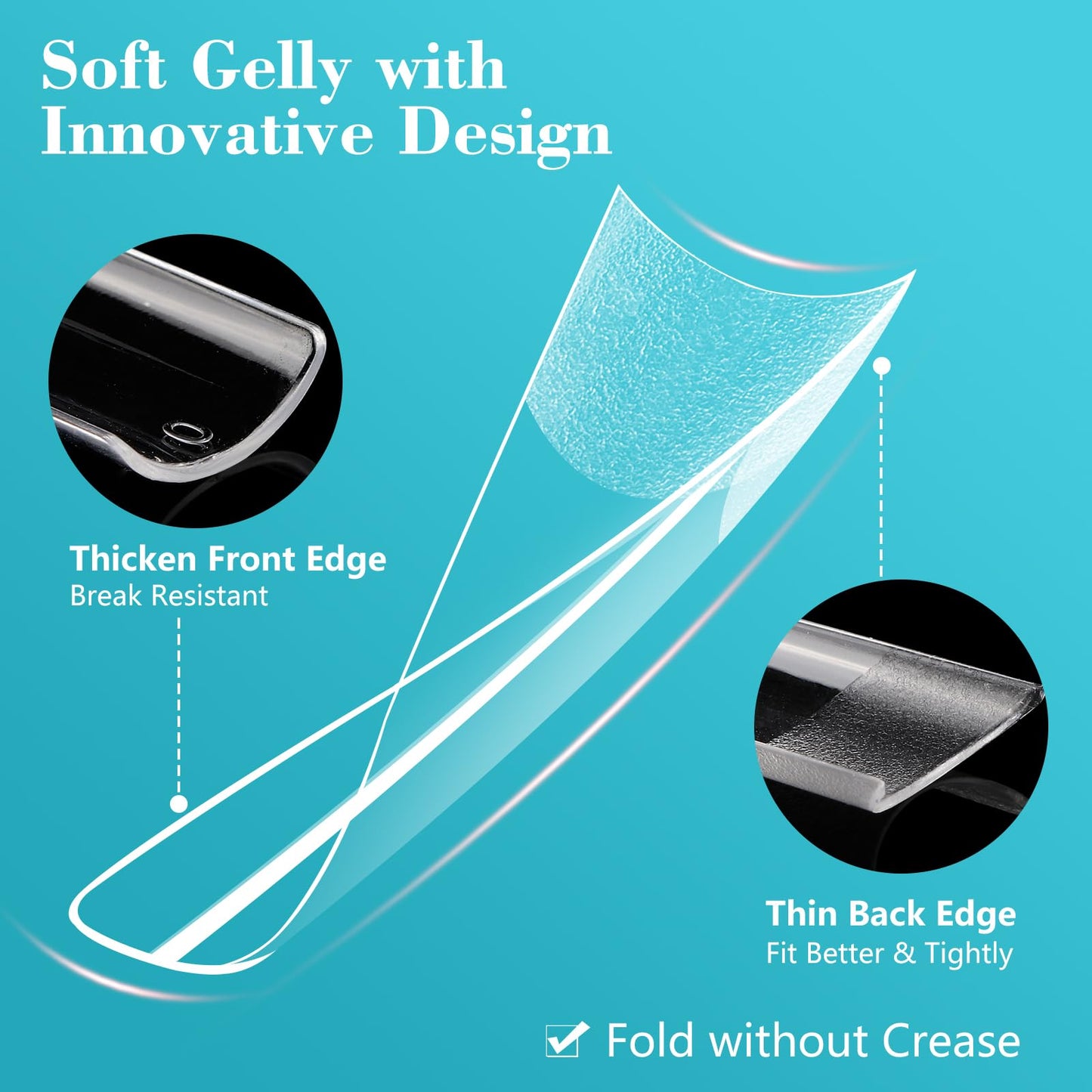 Lionvison Square Nail Tips NO C Curve, 504PCS XL Long Straight Flat Pre Shaped False Nails, Half Cover Clear Nail Tips for Acrylic Nails, French Nail Beauty and Personal Care LIONVISON