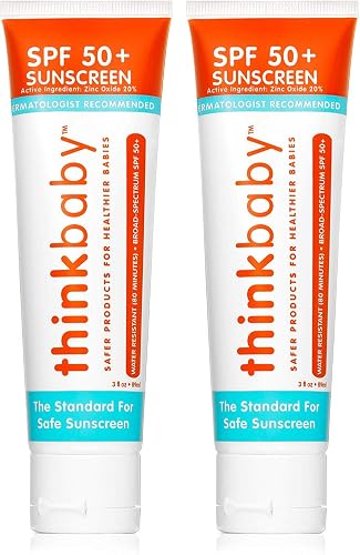 Thinkbaby - SPF 50+ Braod Spectrum Organic Sunscreen - 3 oz - 2 pack Beauty & Personal Care Thinkbaby
