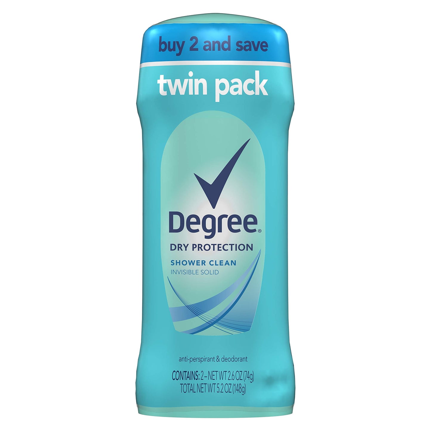 Degree Antiperspirant Deodorant 24 Hour Dry Protection Shower Clean Deodorant for Women 2.6 oz, 2 Count Beauty and Personal Care Degree
