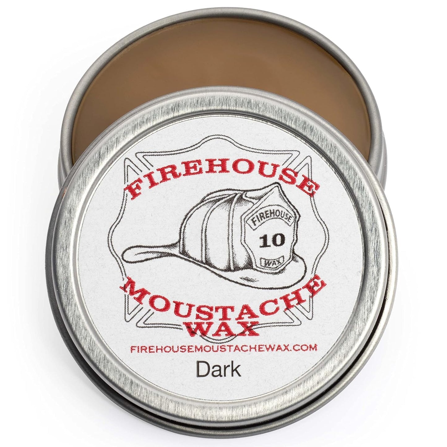Firehouse Moustache Wax - Made in USA - for Beard & Mustache Shaping - All-Weather, Naturally Scented and Colored Beard Wax (DARK, 1 Ounce Tin) Beauty and Personal Care Firehouse Moustache Wax