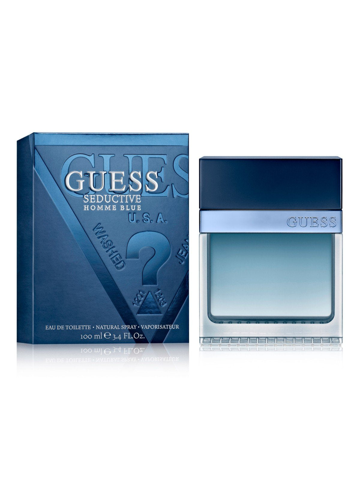 Guess Seductive Homme Eau De Toilette Spray for Men, Blue, 3.4 Ounce Beauty & Personal Care GUESS