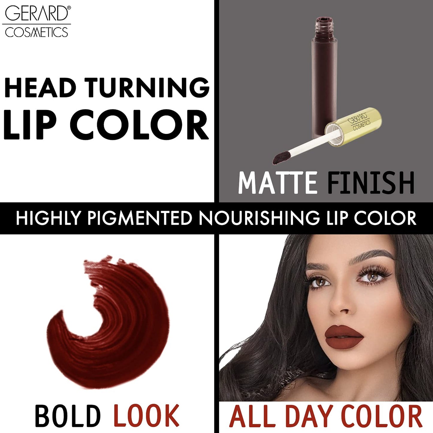Gerard Cosmetics Hydra Matte Liquid Lipstick - Gravity for Women - 0.085 oz Lipstick Beauty & Personal Care Gerard Cosmetics