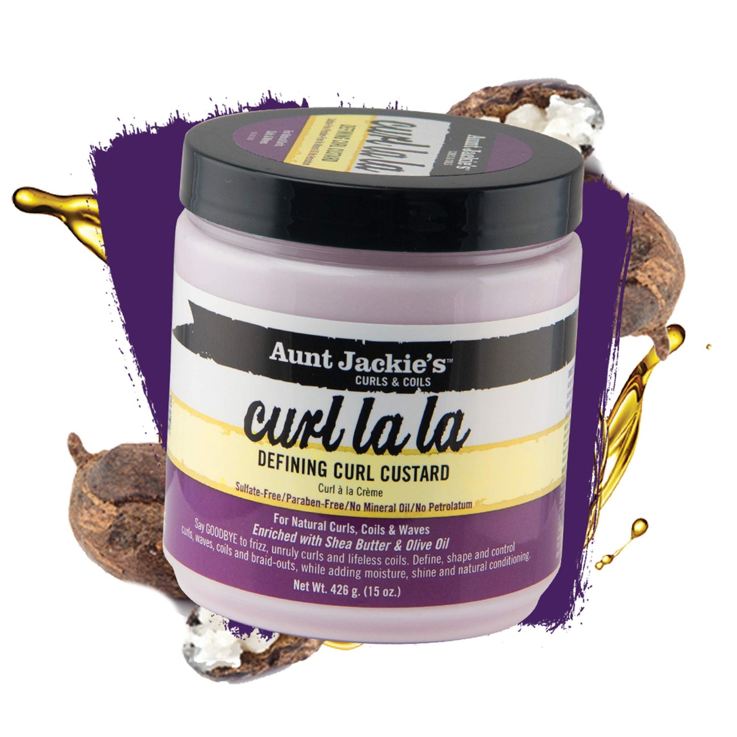 Aunt Jackie's Curls & Coils Perfect Hydrate Collection - Mega-Moisturizing with Shea Butter & Olive Oil, 4 Products: Curl Conditioner, Detangler Beauty & Personal Care Aunt Jackie's