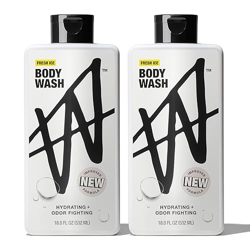 W By Jake Paul Body Wash for Men, Odor Fighting, Deep Cleaning Shower Gel, Hydrating Mens Bodywash, Fresh Ice Scent, 2 Pack, 18 fl oz Beauty & Personal Care W