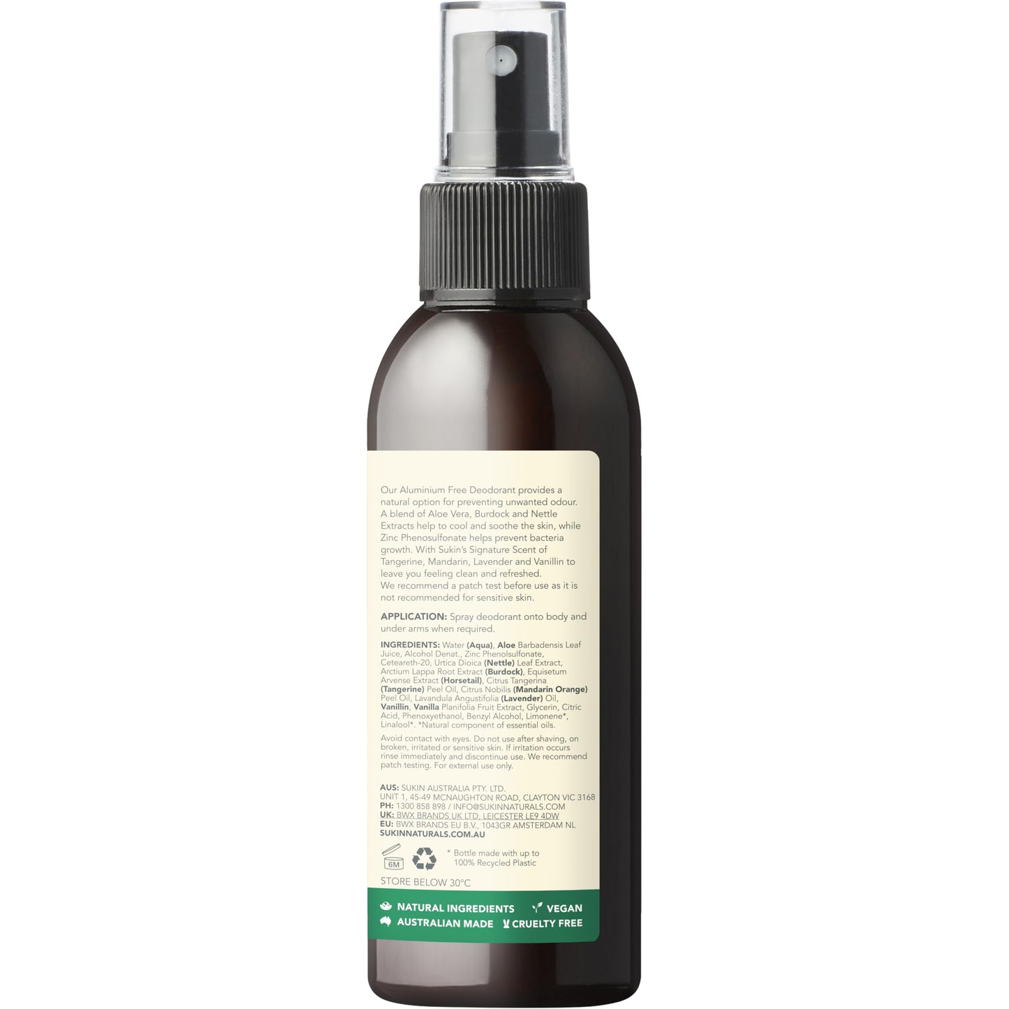 Sukin Deodorant, 4.23 Fluid Ounce Beauty and Personal Care Sukin