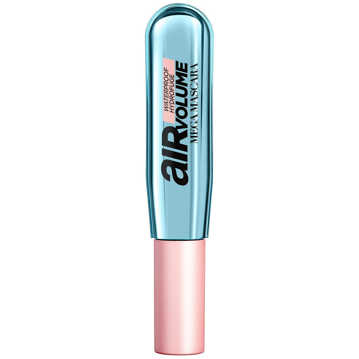 L'Oreal Paris Makeup Air Volume Mega Mascara, Lightweight & Long-lasting Volumizing Mascara for Voluminous Eyelashes, Waterproof Blackest Black, 0.3